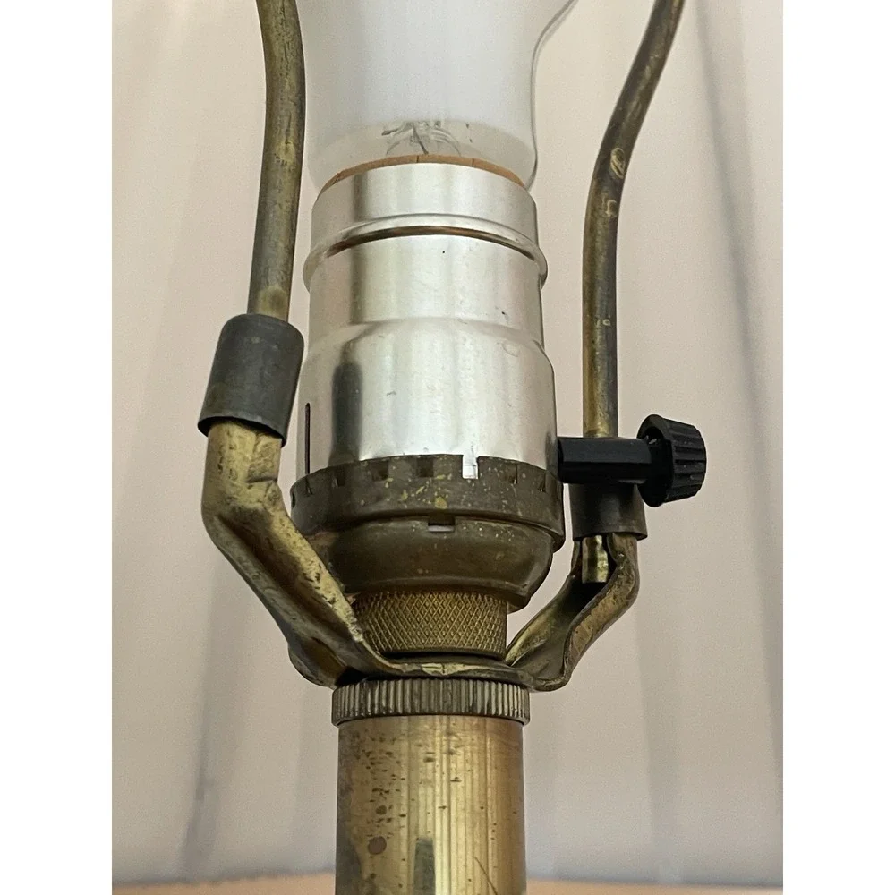 Vintage Brass And Ceramic Lamp 31